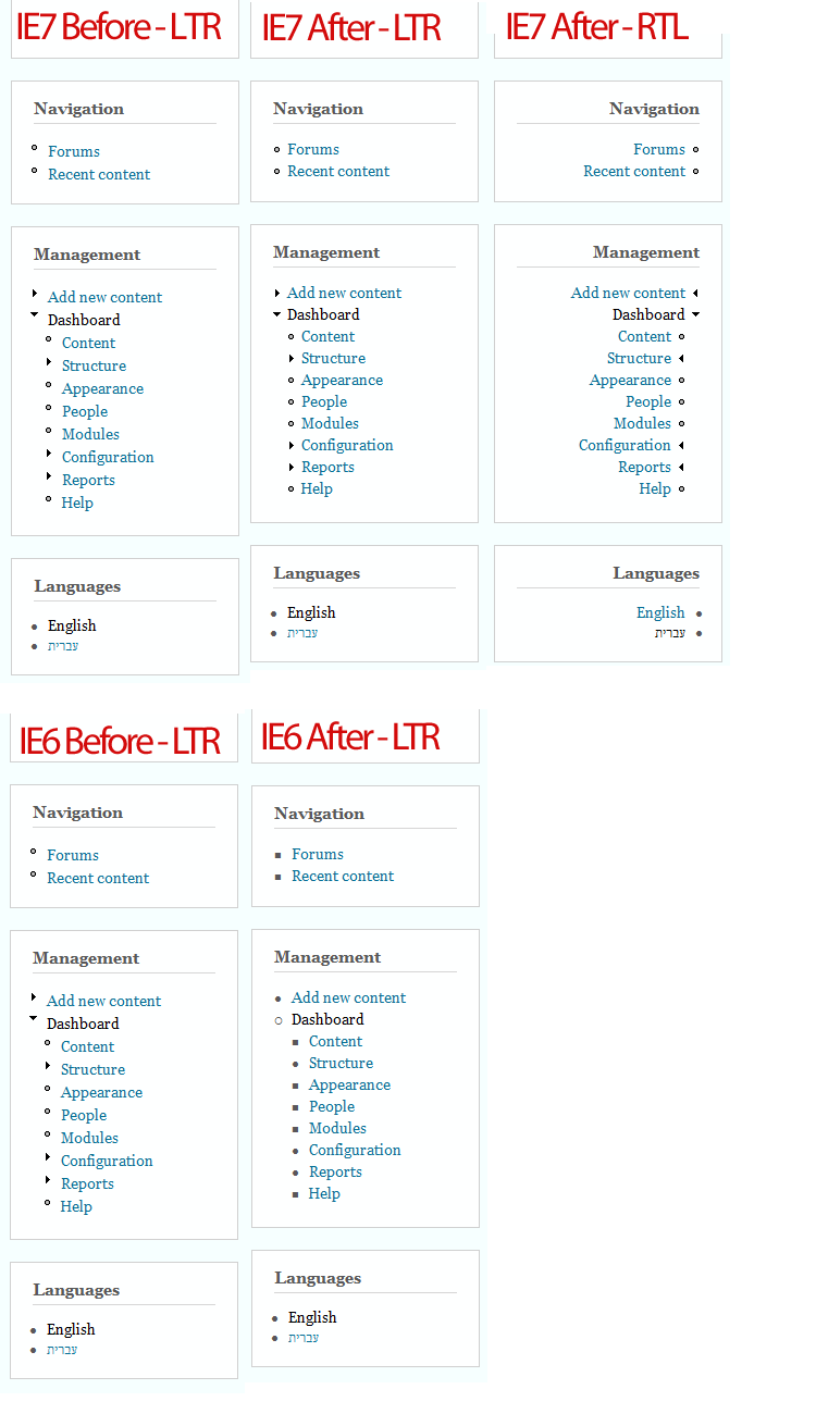 Bullets And Menu Arrow Misaligned In IE [#779174] | Drupal.org