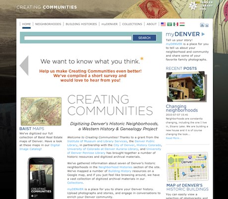Creating Communities Screenshot