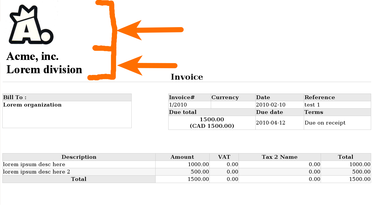 Customizable Invoice Templates 735418 Drupalorg