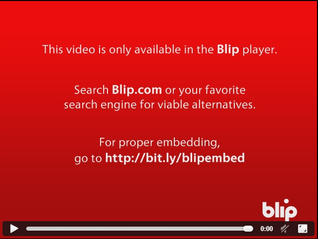only available in the Blip player