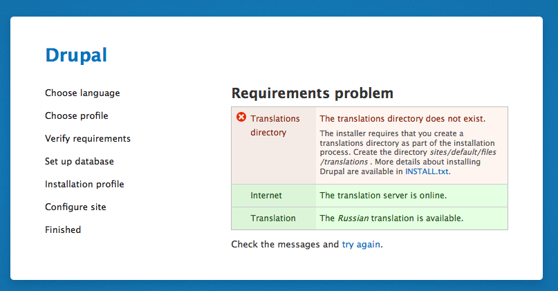 Install requirements problem