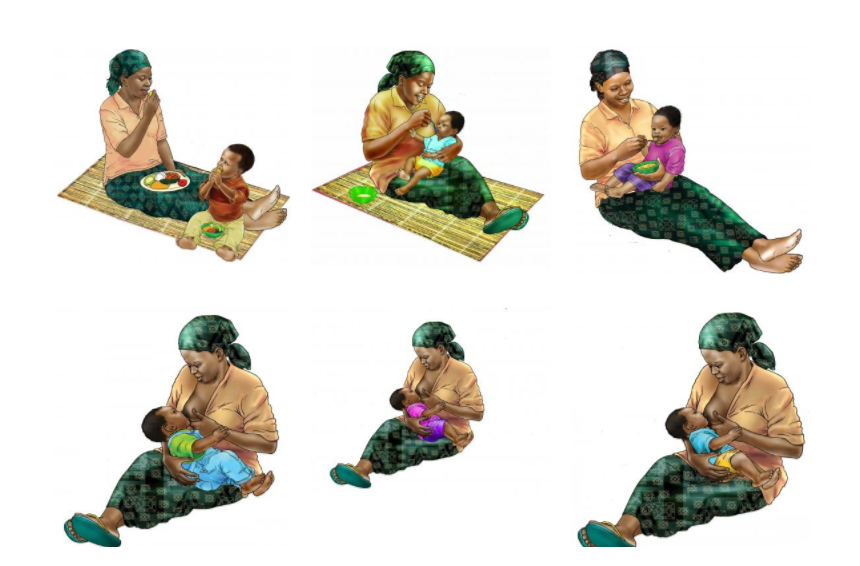 Feeding an infant or young child