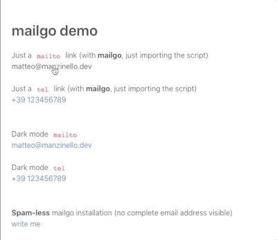 mailgo demo animation