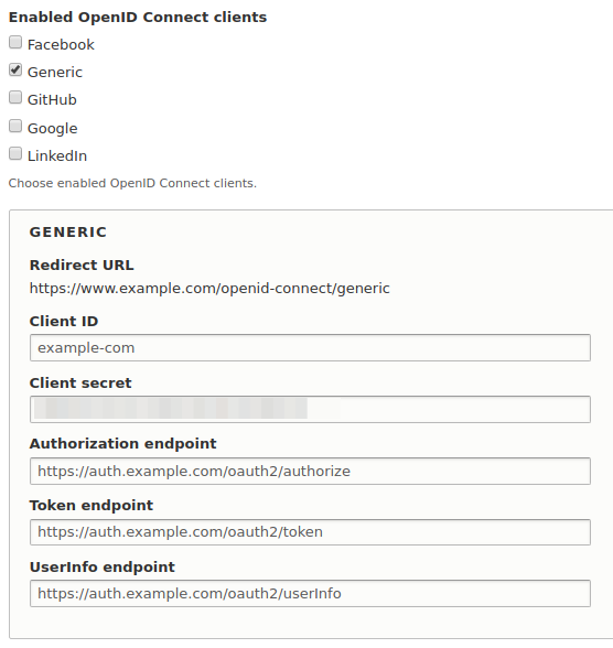 OpenID Connect Generic client