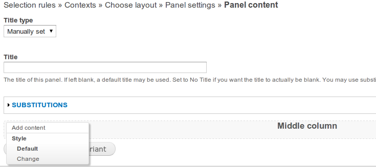 Add Panels Widgets