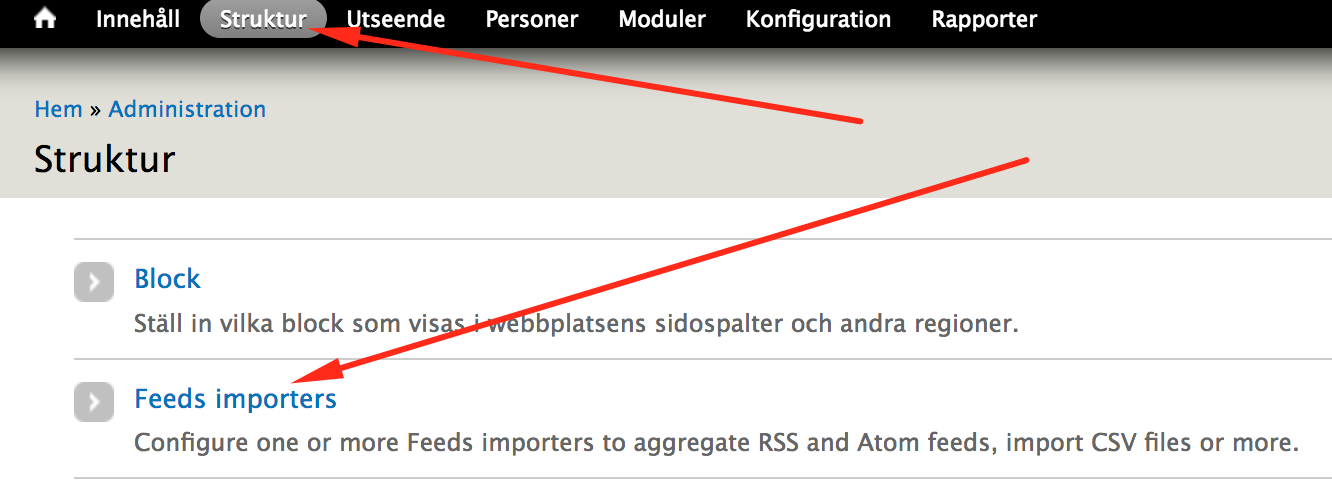 drupal feeds