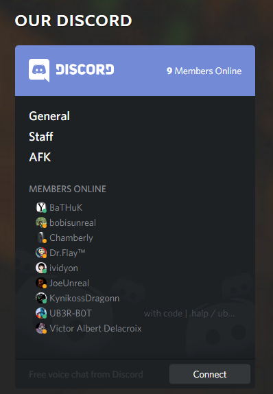 Como adicionar um widget de membros online do Discord a um