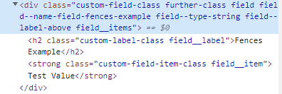 Fences - Semantic field markup and classes