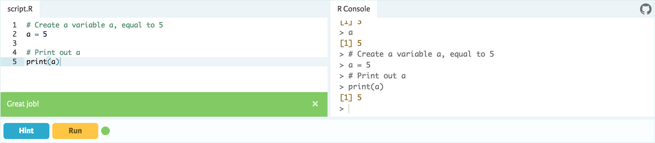 Example 3 R DataCamp Light example 3