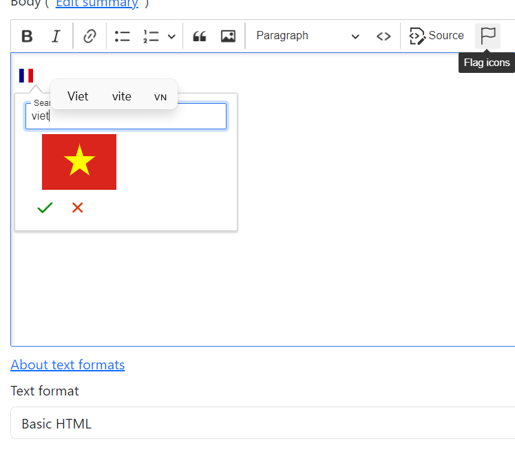 flag ckeditor