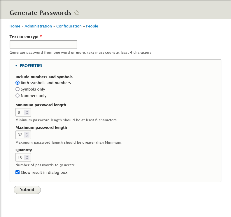 Password Drupal.org