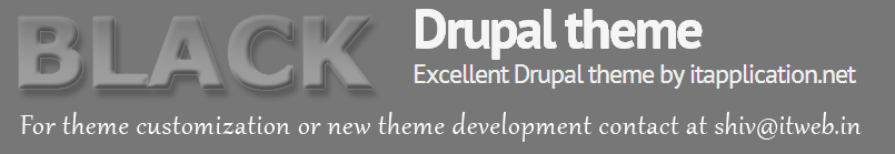Drupal theme black design