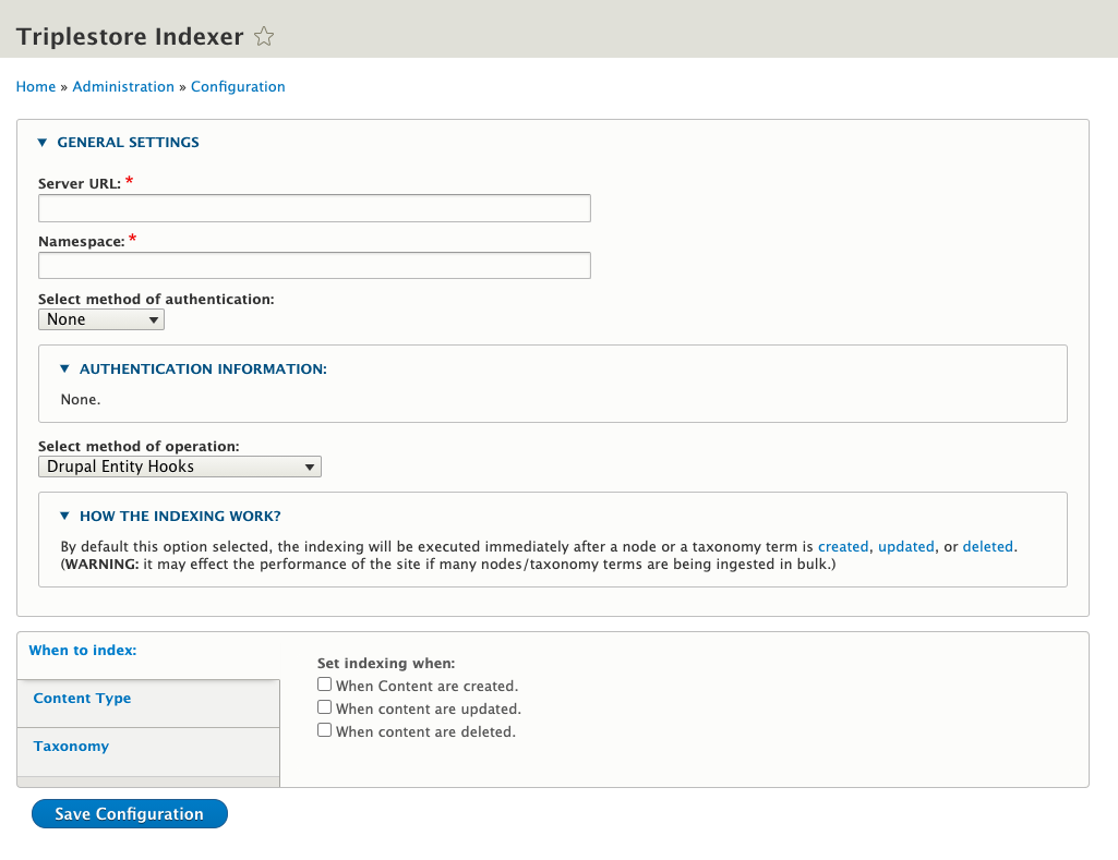 Config Form