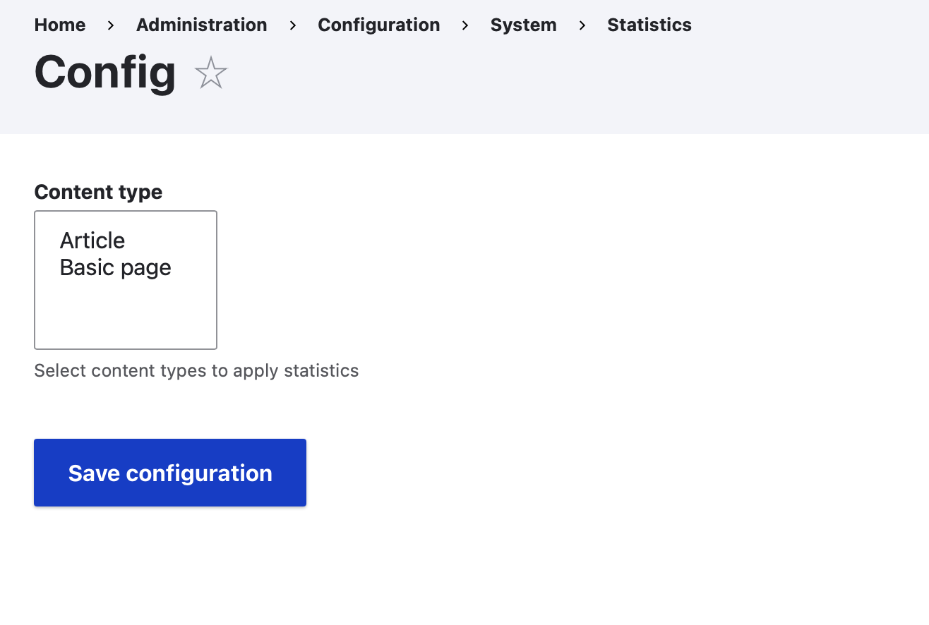 Configuración