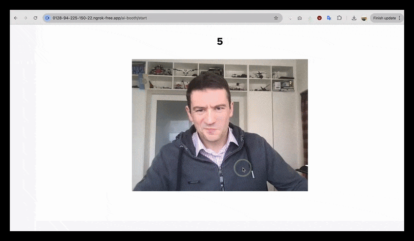 Ai Photobooth in action