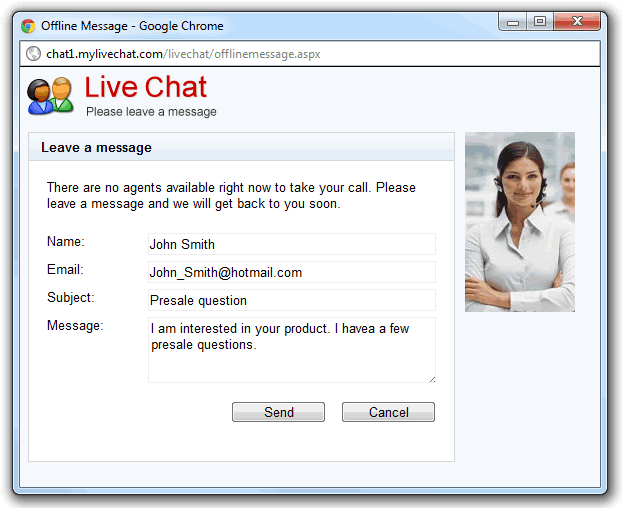 My 3 live chat