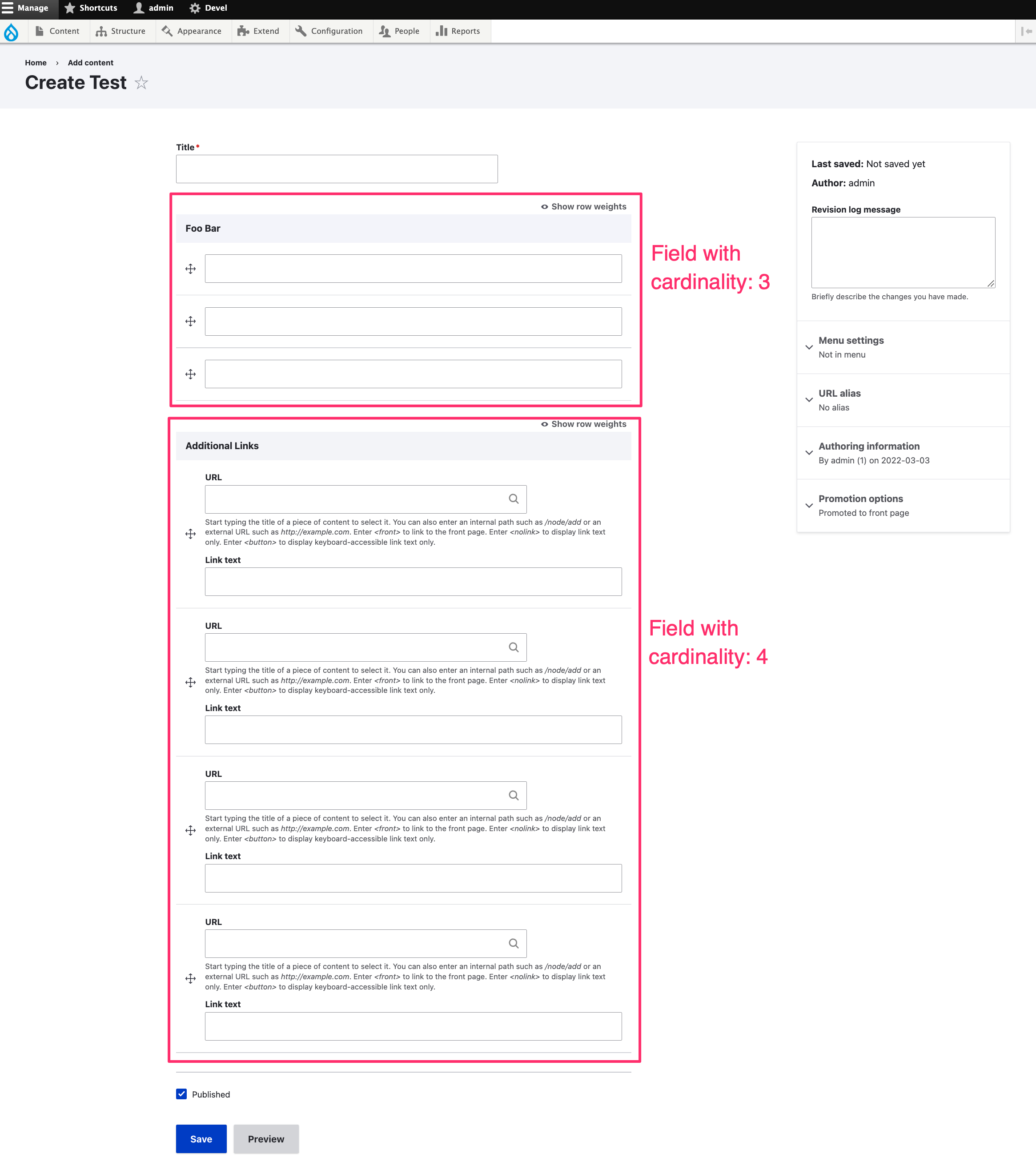 core default widgets