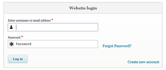 drupal login in anonymous user project