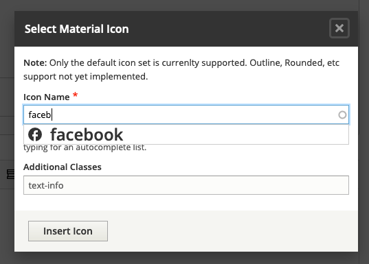 materialize icons