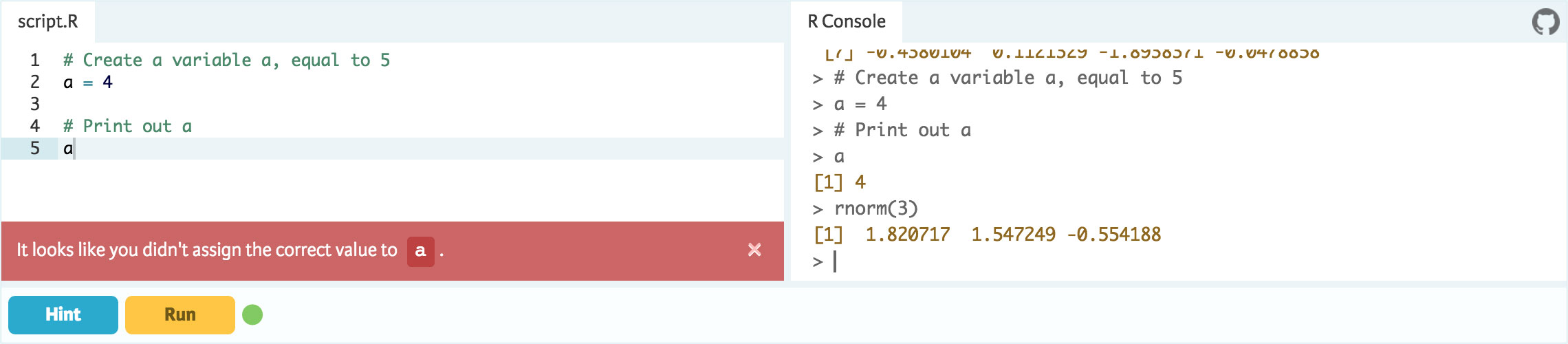Example 1 R DataCamp Light example 1