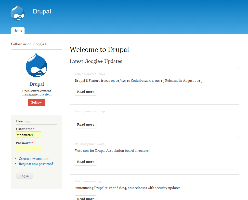 Google Plus Presence Drupal Org