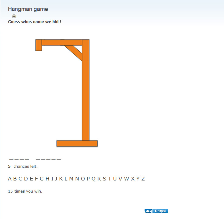 Module 1 - Hangman