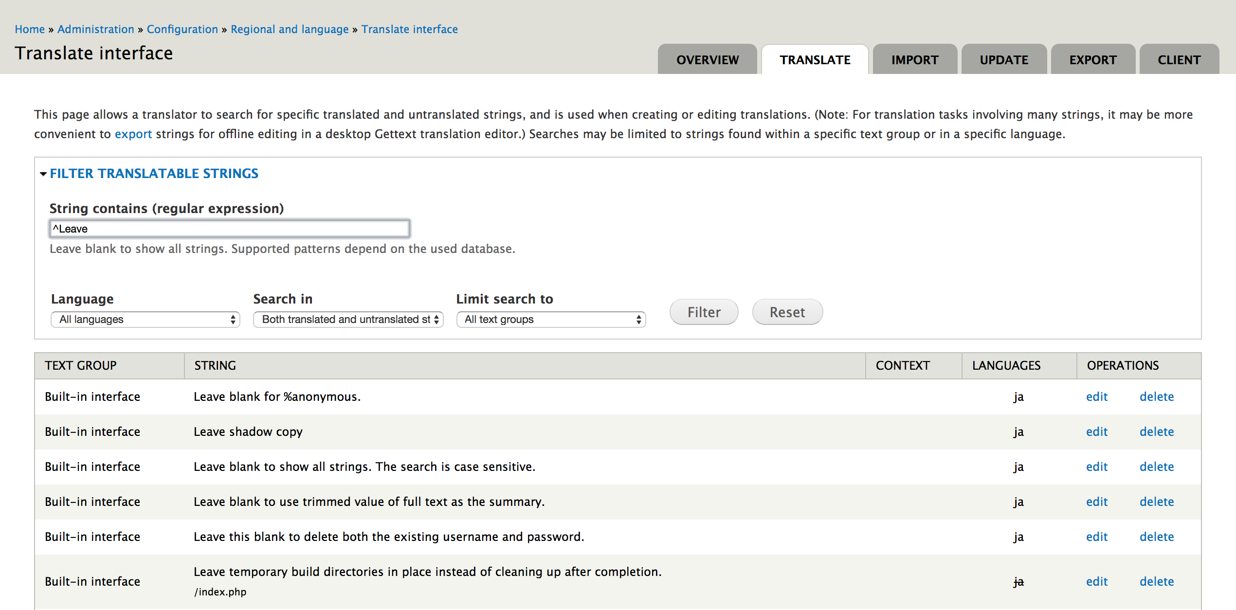 scite search regular expression