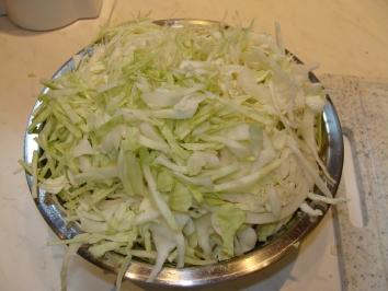 A picture of a bowl of cabbage, which is what the Germans call 'Kraut'