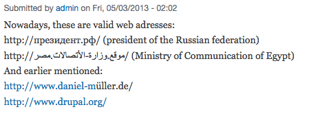 screensho of urls not turing into links