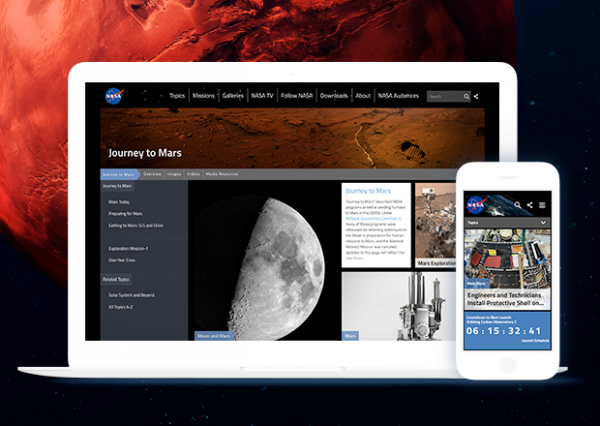 Mobomo designed, developed, and deployed a modern fully responsive, user-centric, secure, Drupal platform for NASA