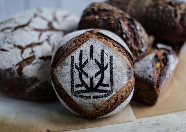 Bread with logo