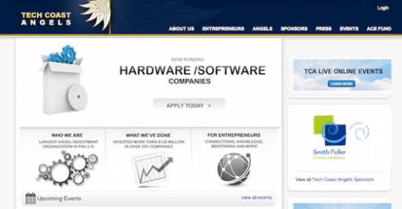 Tech Coast Angels home page