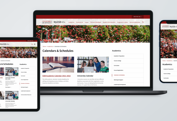 Migration & Design System implementation for Stanford Graduate School of Business