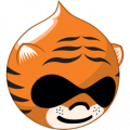 Druplicon styled as a tiger