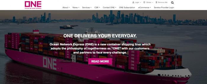 ONE (Ocean Network Express) Corporate Website Platform 