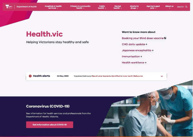 VIC Department of Health — replatforming onto SDP | Drupal.org