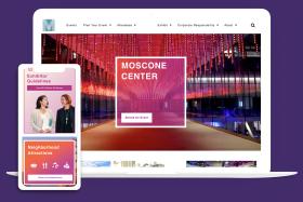 The Moscone Center Website on multiple devices