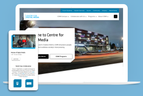 Centre for Digital Media website on multiple devices