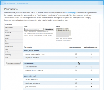 Fast Permissions Administration | Drupal.org