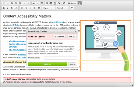 Accessibility Checker for CKEditor