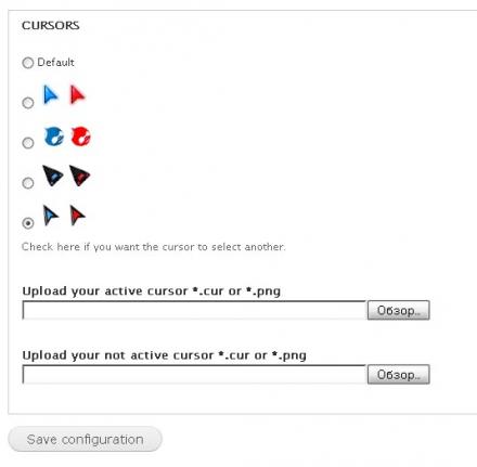 Make custom mouse pointer stay