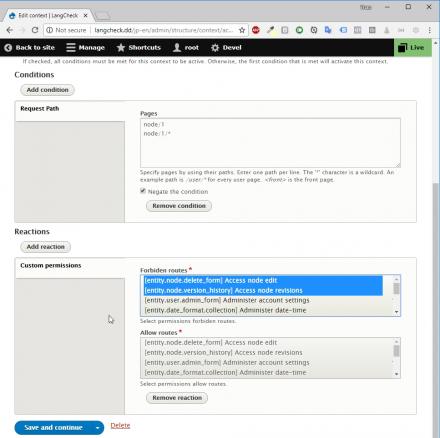 Custom Permissions Context | Drupal.org