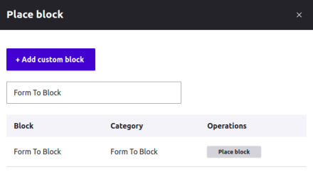 Form To Block | Drupal.org