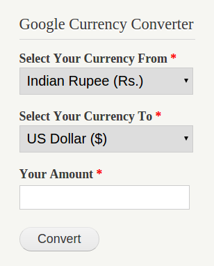 google translate currency