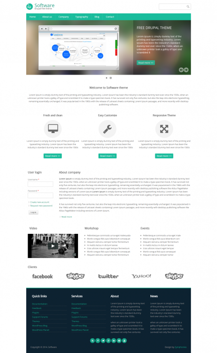 Software Responsive Theme 