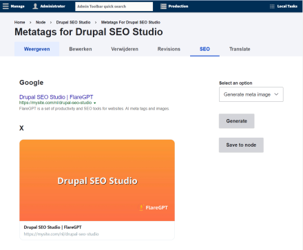 Drupal SEO studio: AI generated meta tags - Drupal.org