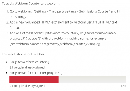 Webform Counter | Drupal.org