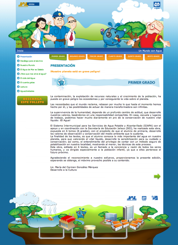 Mundo con agua