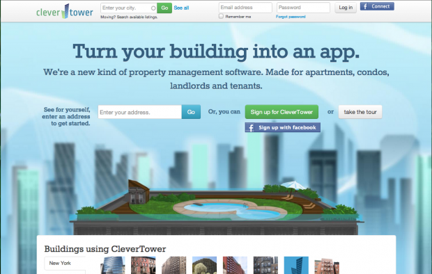 Clevertower Welcome Page