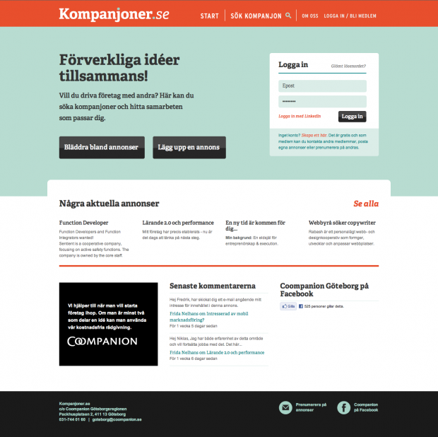 Kompanjoner.se by Rabash Web & Design Cooperative